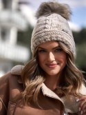 Beige Wintermütze C10 - Online-Shop - Boutique